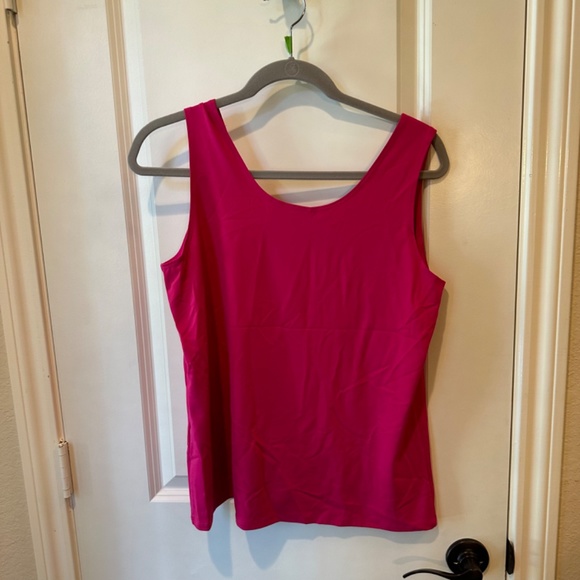 Chico's Tank Top / Shell size 2 (large) Nylon / Spandex Vibrant Pink - Picture 3 of 11